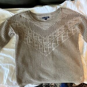 American Eagle Crochet Sweater size M
